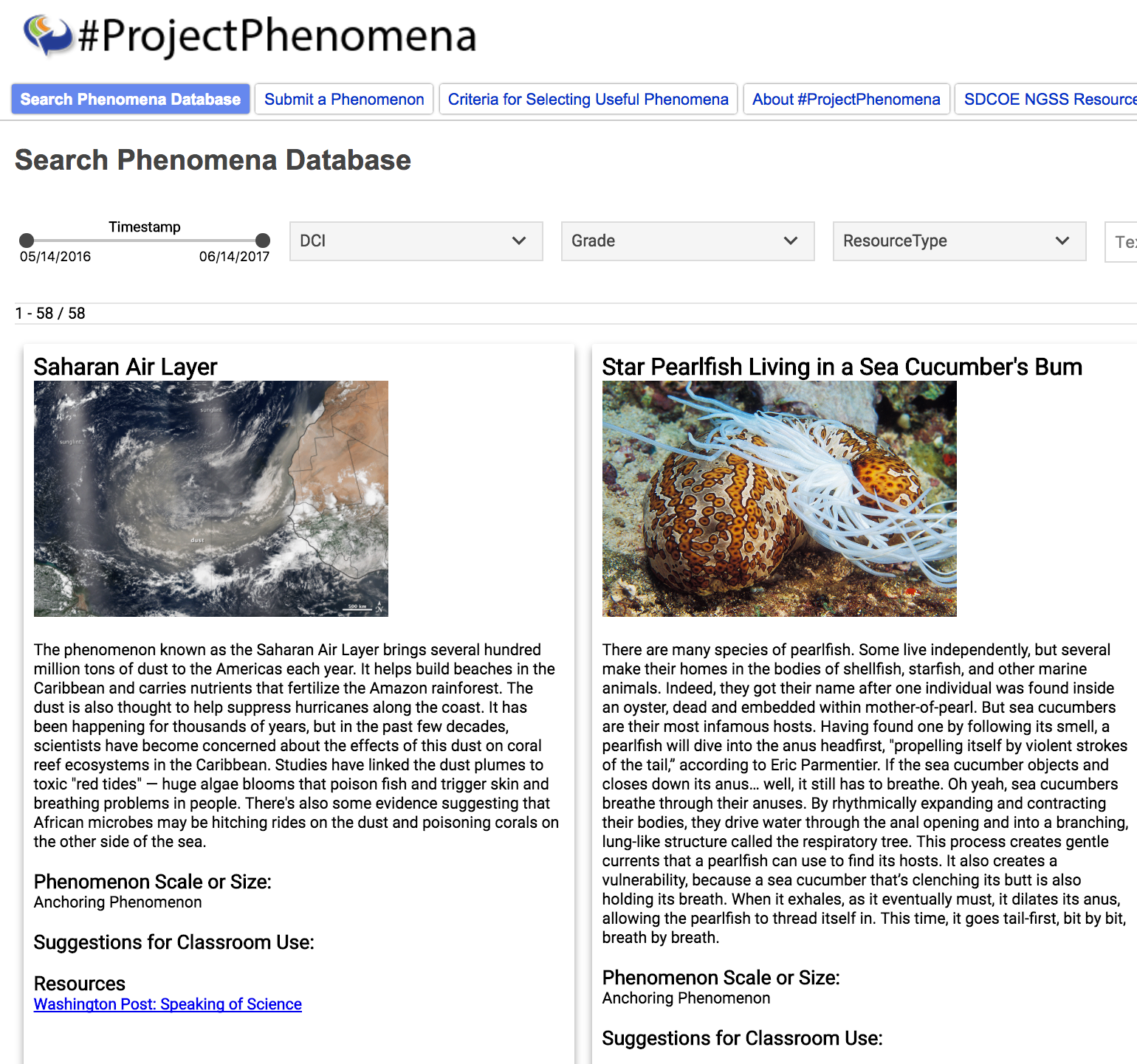 Project Phenomena – Science for All